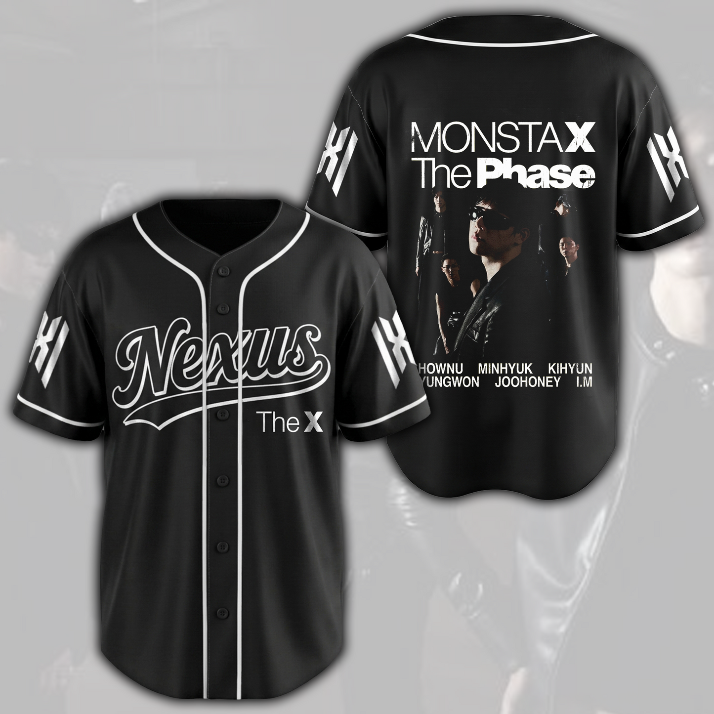 Rebel Edge Monsta X The Phase Nexus Baseball Jersey Gift For Fans
