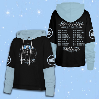 Dynamic 82MAJOR US Tour 82CLUB Out Of Control Cyber Grunge Shortstop Hoodie For 82DE