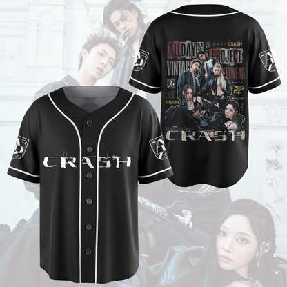ALLDAY PROJECT Crash Album Vintage 90s Bootleg Baseball Jersey Gift For Fans
