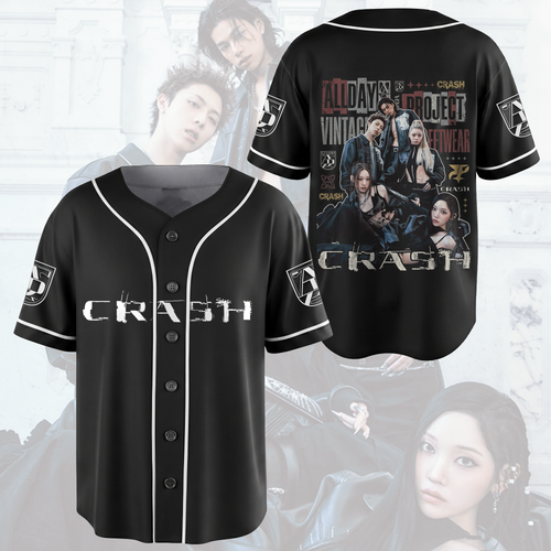 ALLDAY PROJECT Crash Album Vintage 90s Bootleg Baseball Jersey Gift For Fans