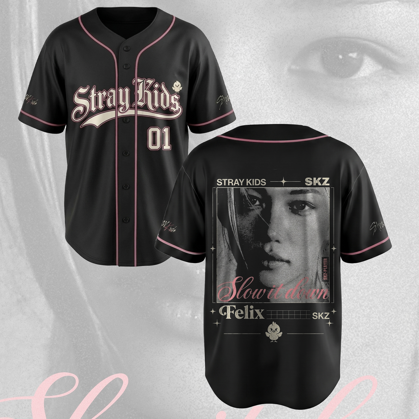 Stray Kids Felix Slow It Down  Baseball Jersey STAY Gifts