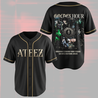 Vintage ATEEZ Hongjoong Enough Baseballtrikot Geschenk für Fans