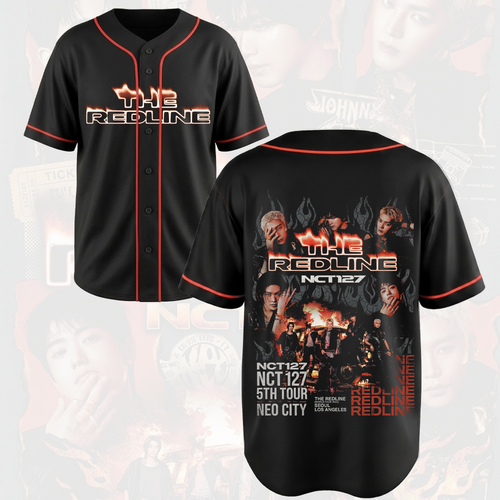 NCT 127 The Redline World Tour Baseball Jersey Kpop Merch Gift for NCTzen