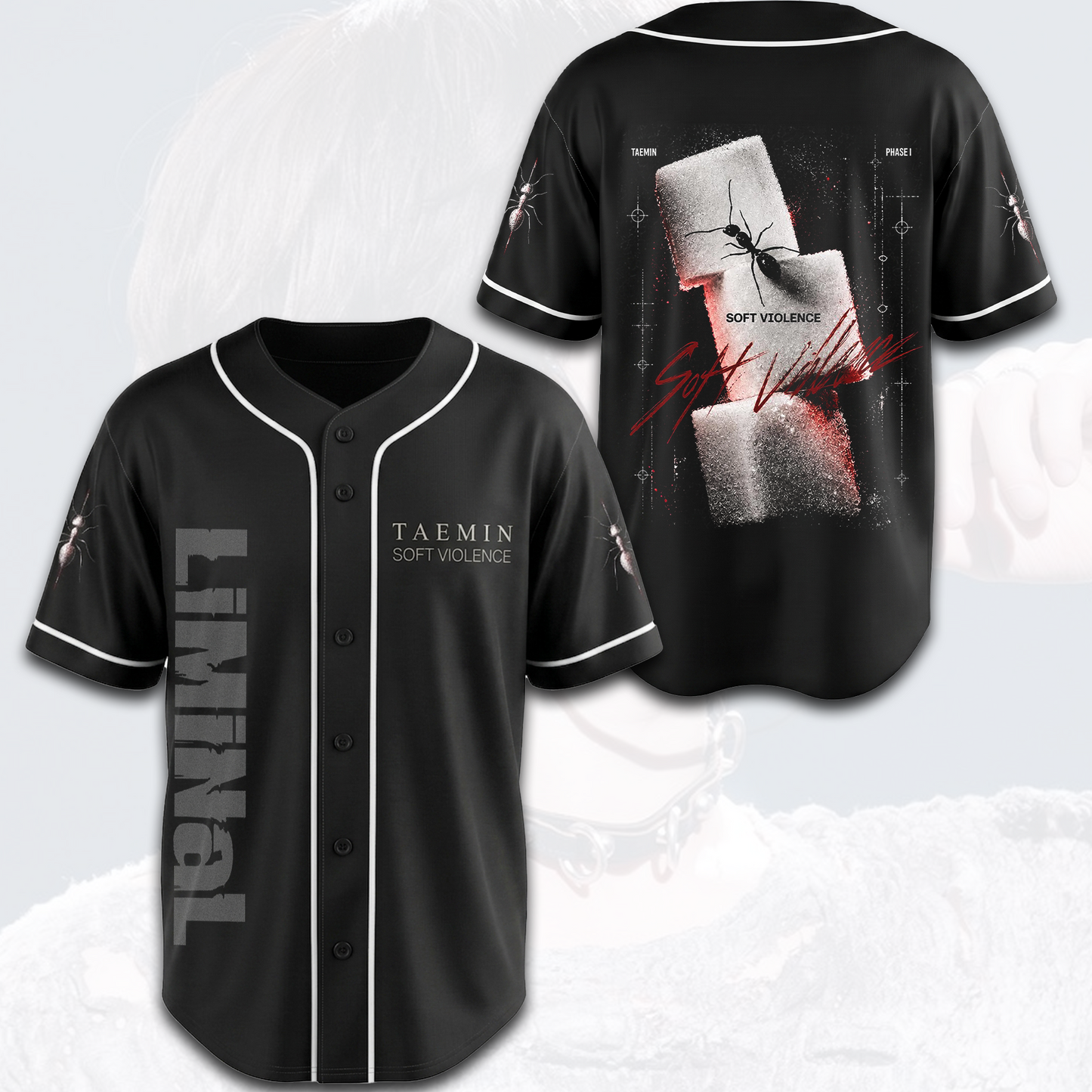 Shinee Taemin LiminaL Soft Violence Baseball Jersey Gift For Fans