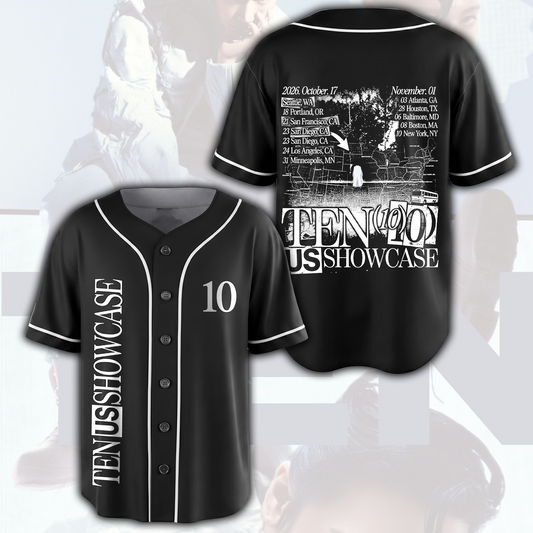 Baseballtrikot-Geschenk für Fans zur ersten TEN 10 US Showcase Tour
