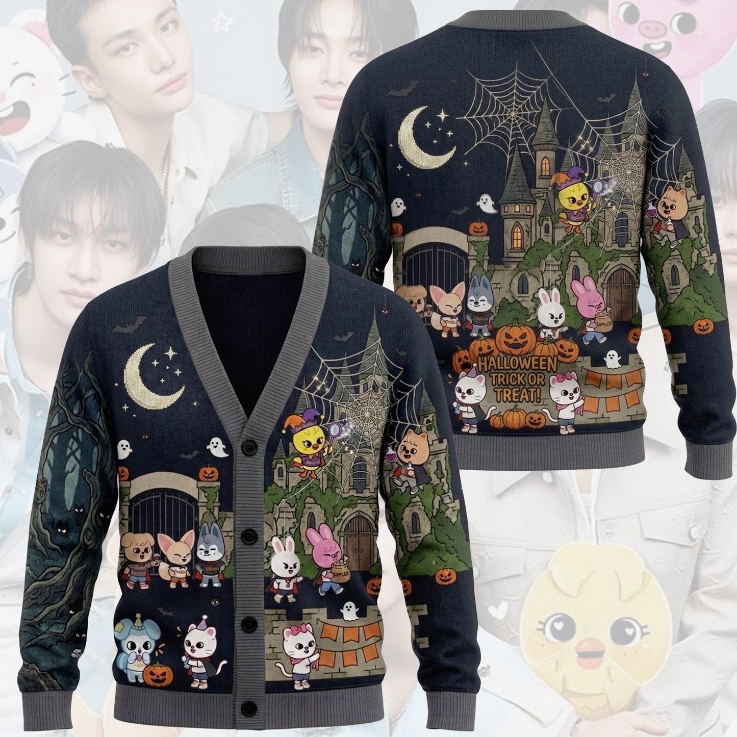 Midnight Gothic SKZOO Halloween Cardigan Gift For Fans