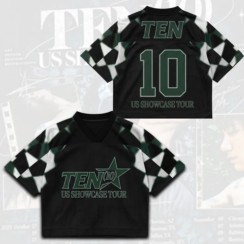 Ten 10 Us Showcase Tour Mixed Mesh Jersey Gift For Fans