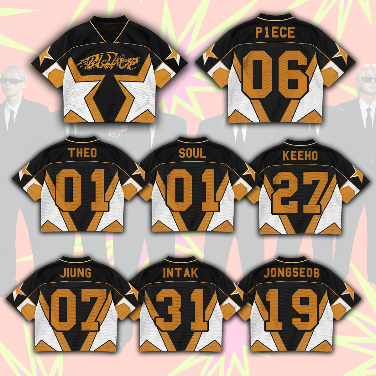 P1harmony Blow Up Endgame Chronicles Mixed Mesh Jersey Gift For Fans
