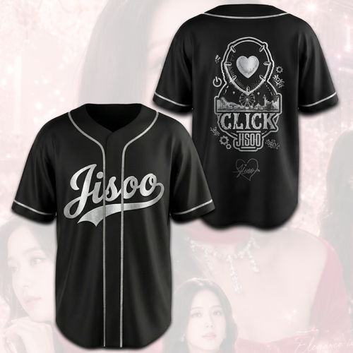 Vintage Blackpink Jisoo Click Album Baseball Jersey Fan Edition