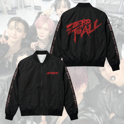 Ateez Zero To All World Tour Bomber Jacket Gifts for Atiny
