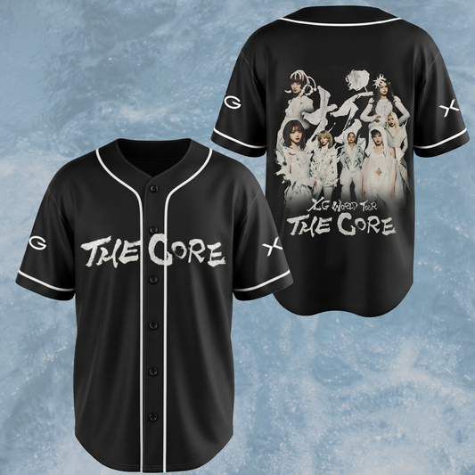 Epic XG World Tour The Core Concert  Black Baseball Jersey Gift for Fans