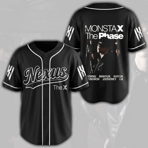 Cinematic Monsta X The Phase Nexus Baseball Jersey Fan Edtition