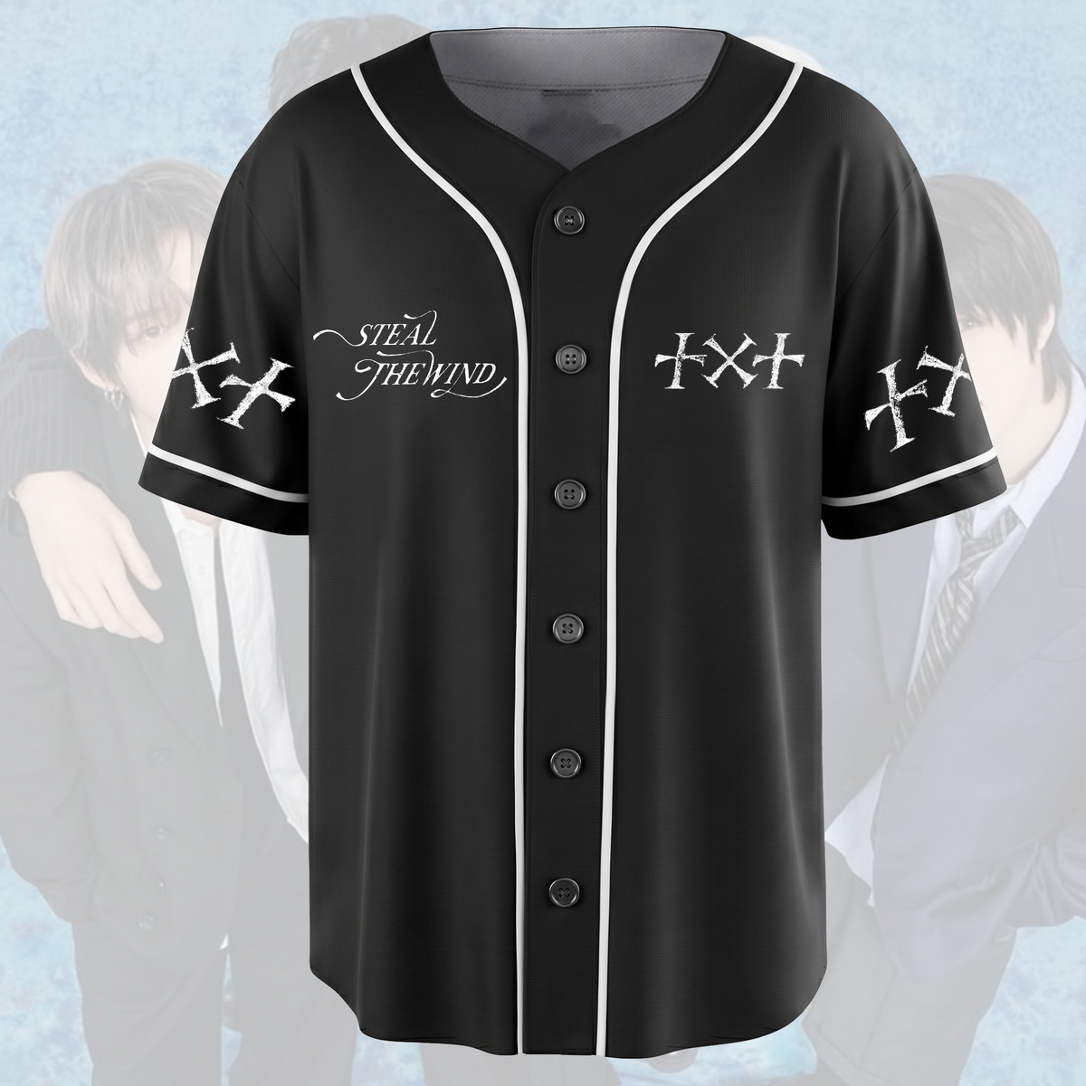 Retro TXT Steal The Wind World Tour Baseball Jersey Gift For Fans