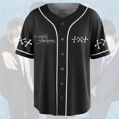 Retro TXT Steal The Wind World Tour Baseball Jersey Gift For Fans