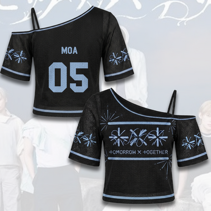 Tomorrow X Together Setsuna Hanabi Off Shoulder Mesh Gift For Fans