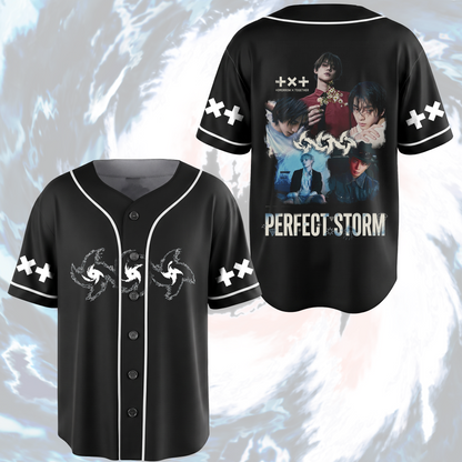 TOMORROW X TOGETHER Steal The Wind Tour Vintage-Baseballtrikot für MOA