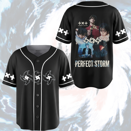 TOMORROW X TOGETHER Steal The Wind Tour Vintage-Baseballtrikot für MOA
