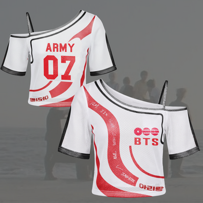 The Belle of Bangtan Arirang World Tour Off Shoulder Mesh