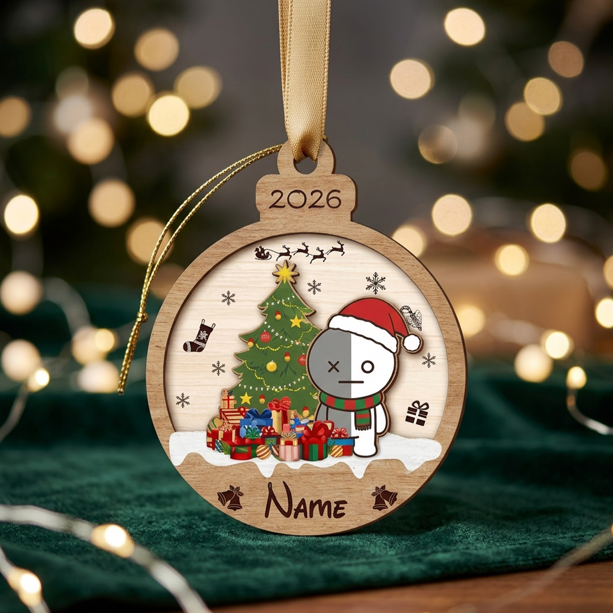 Custom Bangtan Christmas Shaker Ornament BT21 Christmas Ornament Gift For Army