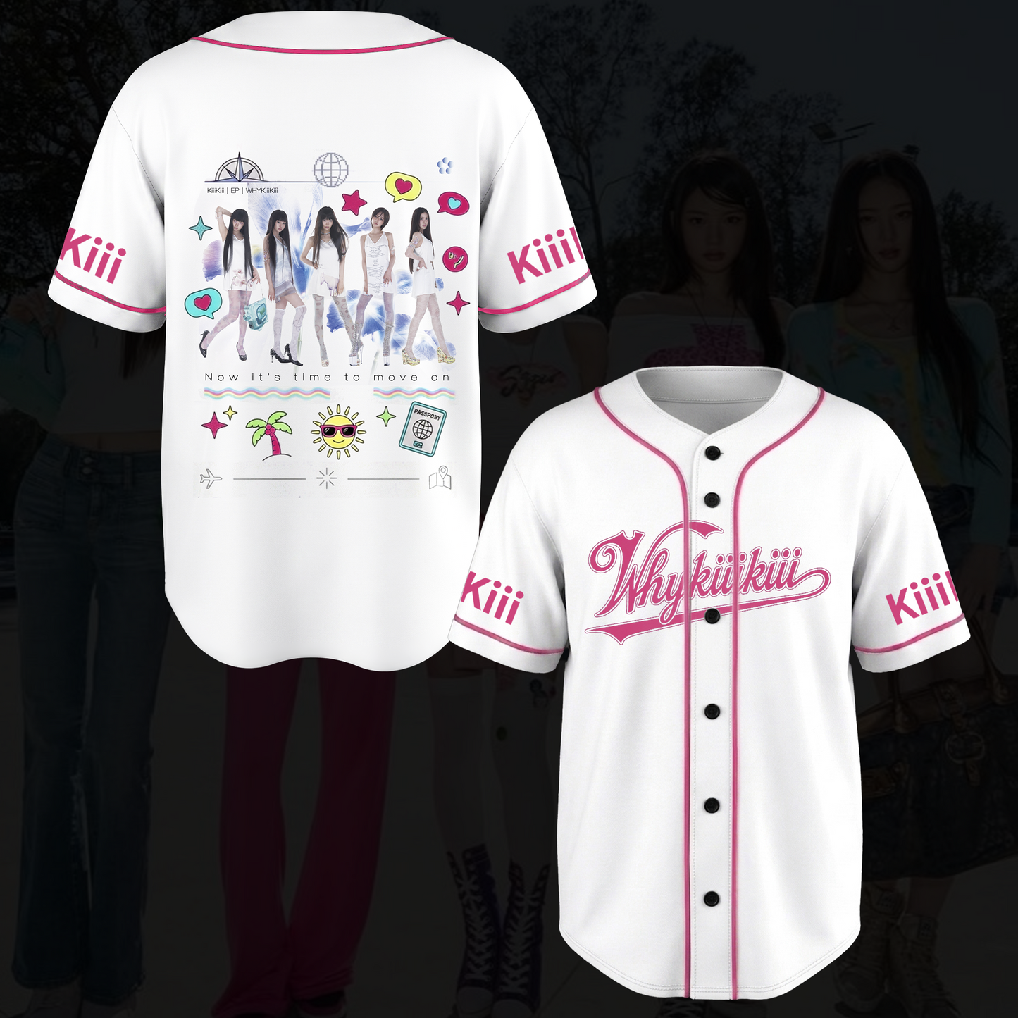 WhyKiiikiii Album Kiiikiii Baseball Jersey Gift For Fans
