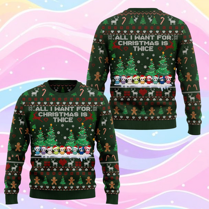 Alles, was ich mir zu Weihnachten wünsche, ist der Twice Ugly Sweater