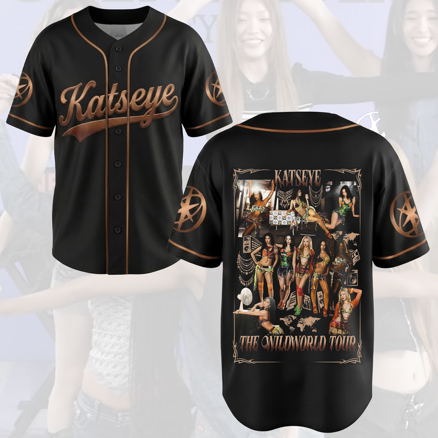Captivating KATSEYE The Wildworld Tour Jersey Kpop Gift for Fans