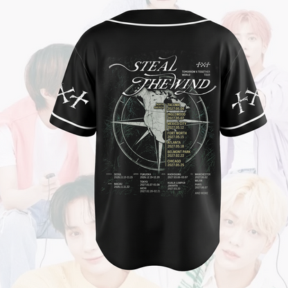 Style TXT Steal The Wind Jersey Kpop World Tour Shirt Unique Fan Gifts