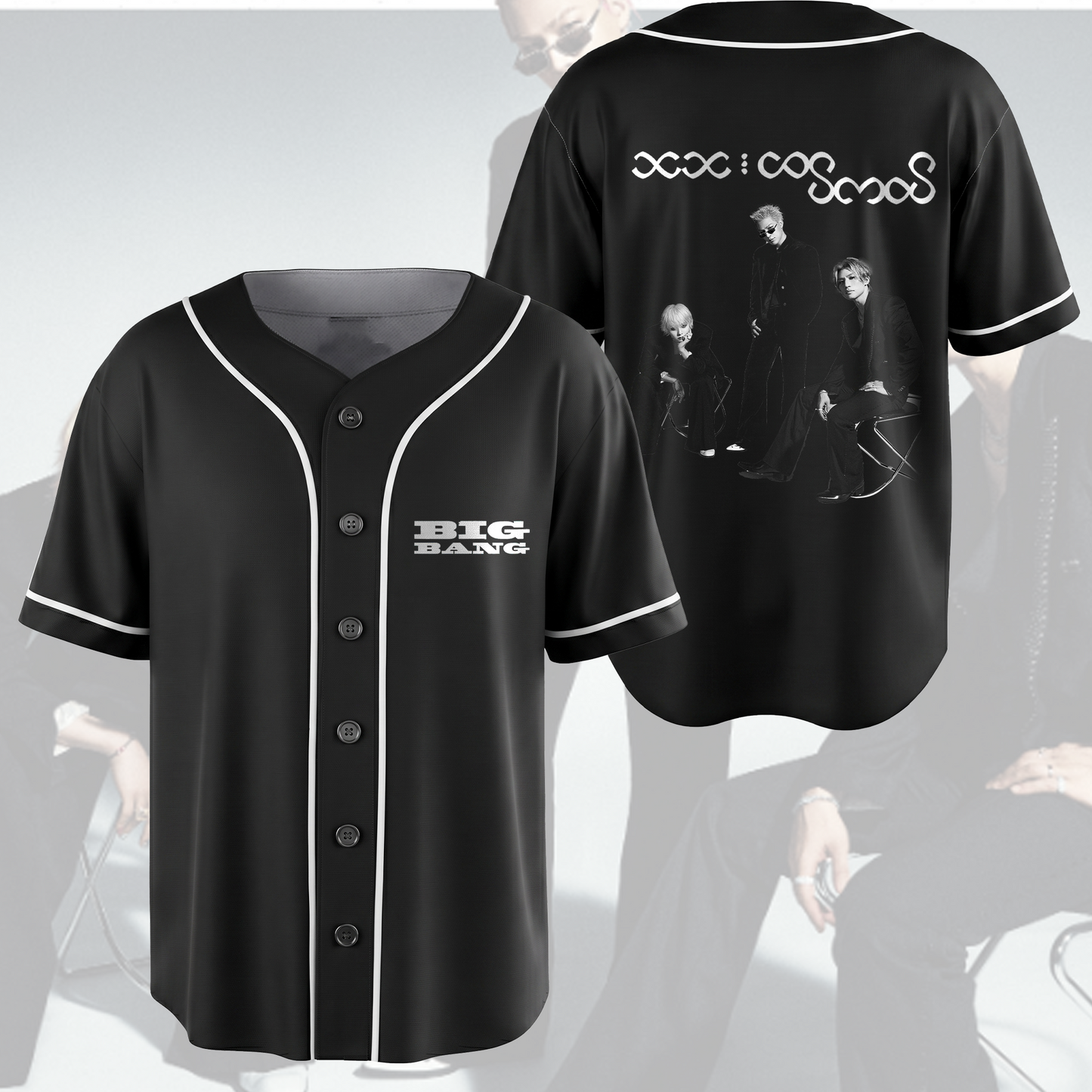 Retro BIGBANG XX Cosmos Tour Baseball Jersey Fan Gift For Fans