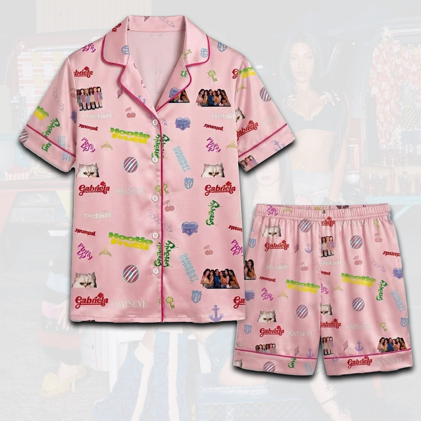 Chic Hootie Frutti KATSEYE Pajamas Set Gift For Fans