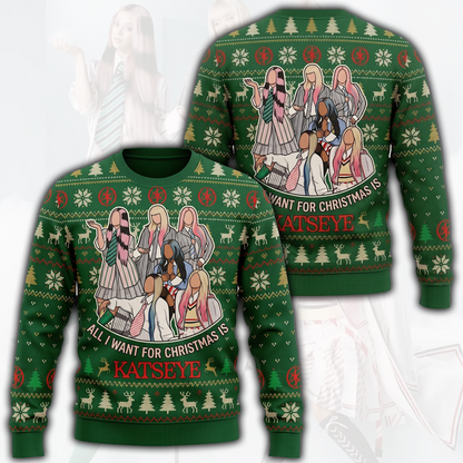 Festive Katseye Ugly Christmas Sweater Gift For Fans