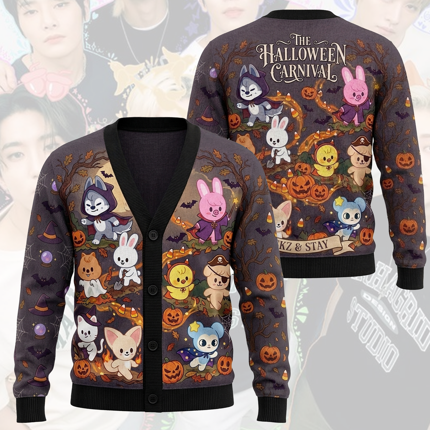 Stray Kids SKZOO Witchy Magic Halloween Cardigan Gift For Stay