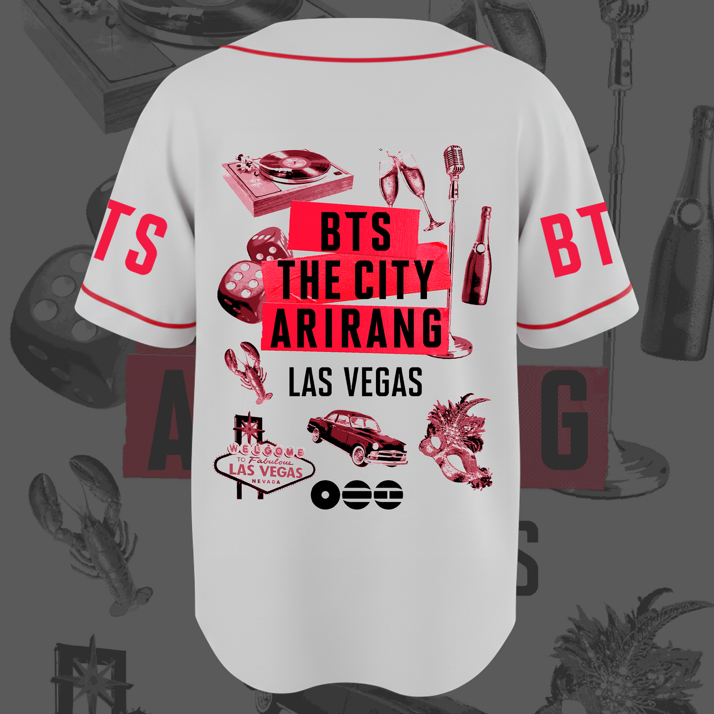 BTS The City Las Vegas Baseball Jersey Gifts For Fans