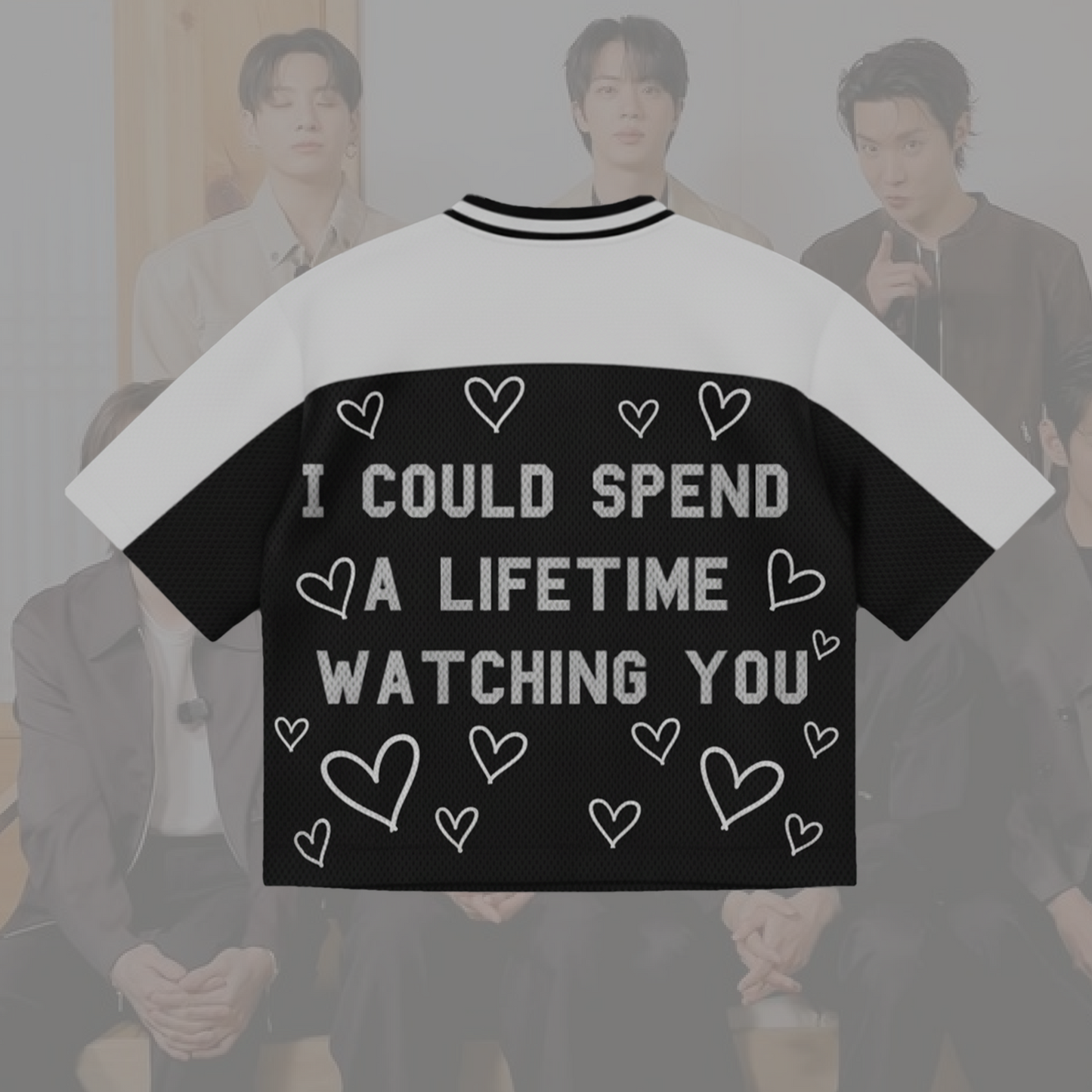 V & J-Hope Eye To You Mixed Mesh Jersey BTS Gift for Lovers