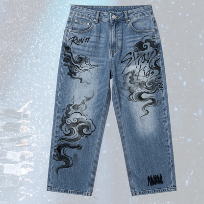 Stray Kids Run It World Tour Denim Jacket Gift For Fans