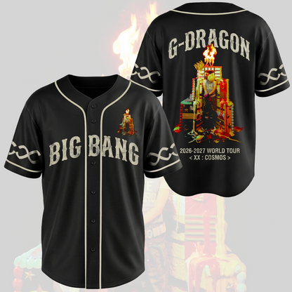 G-Dragon Big Bang 20th Anniversary Baseball Jersey Vintage Streetwear Gift For Fans