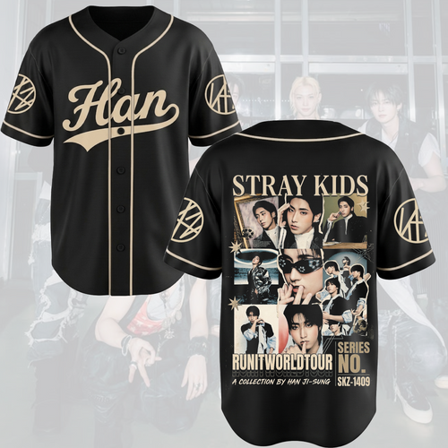 Han Ji Sung Run It World Tour Baseball Jersey Kpop Gift for Fan