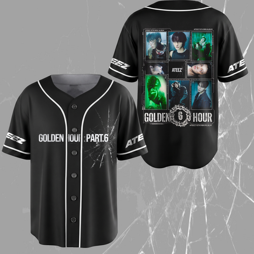Golden Hour Part 6 ATEEZ Zero To All World Tour Baseball Jersey Gift For Atiny