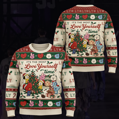 It The Most Love Yourself Time BTS Ugly Sweater Gift For Fans