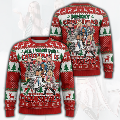 All I Want For Christmas Is Katseye Ugly Sweater