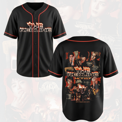NCT 127 Neo City 5th Tour Baseball Jersey The Redline Concert Outfit Shirt