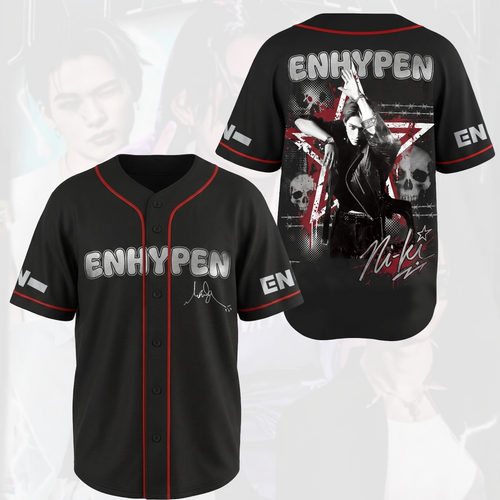Enhypen Ni-ki Blood Saga Tour Baseball Jersey Gift For Fans