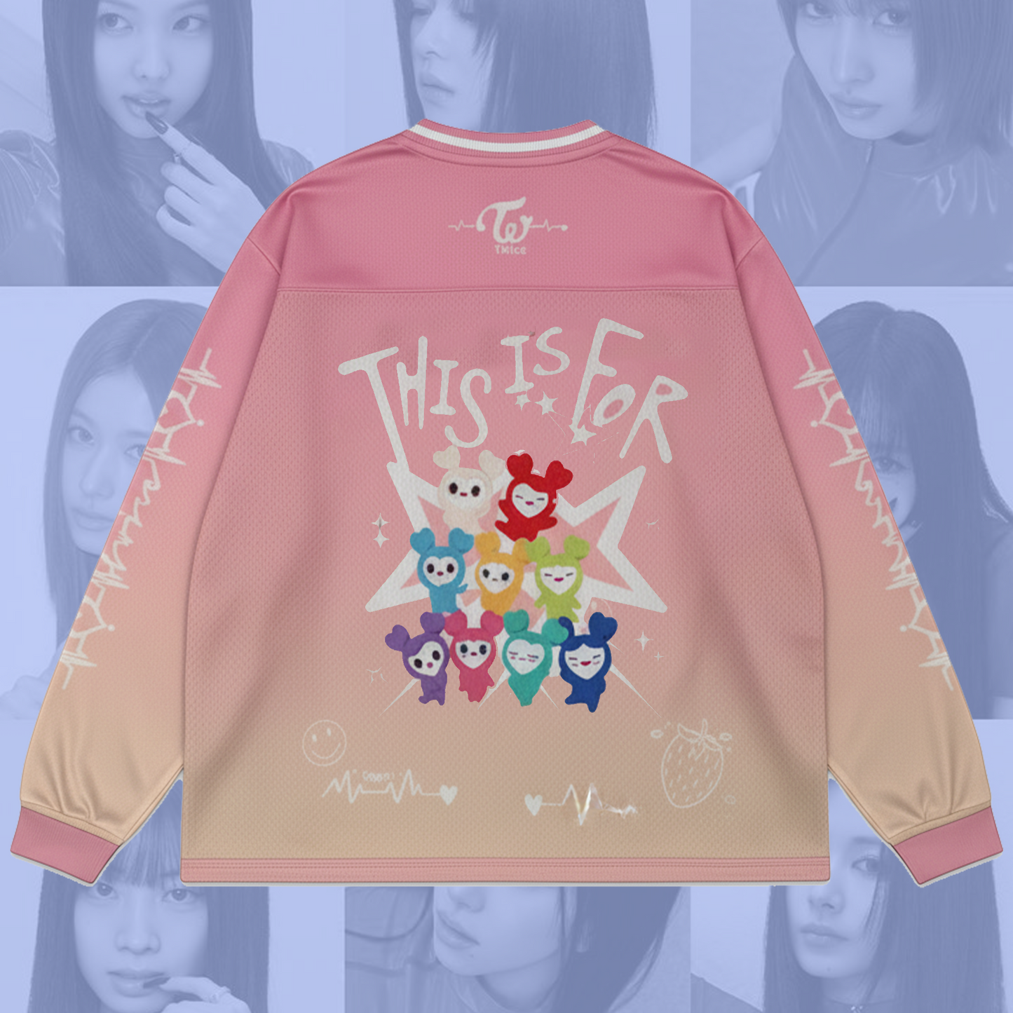 Twice This Is For World Tour 2026 Mesh Splicing Long Sleeved