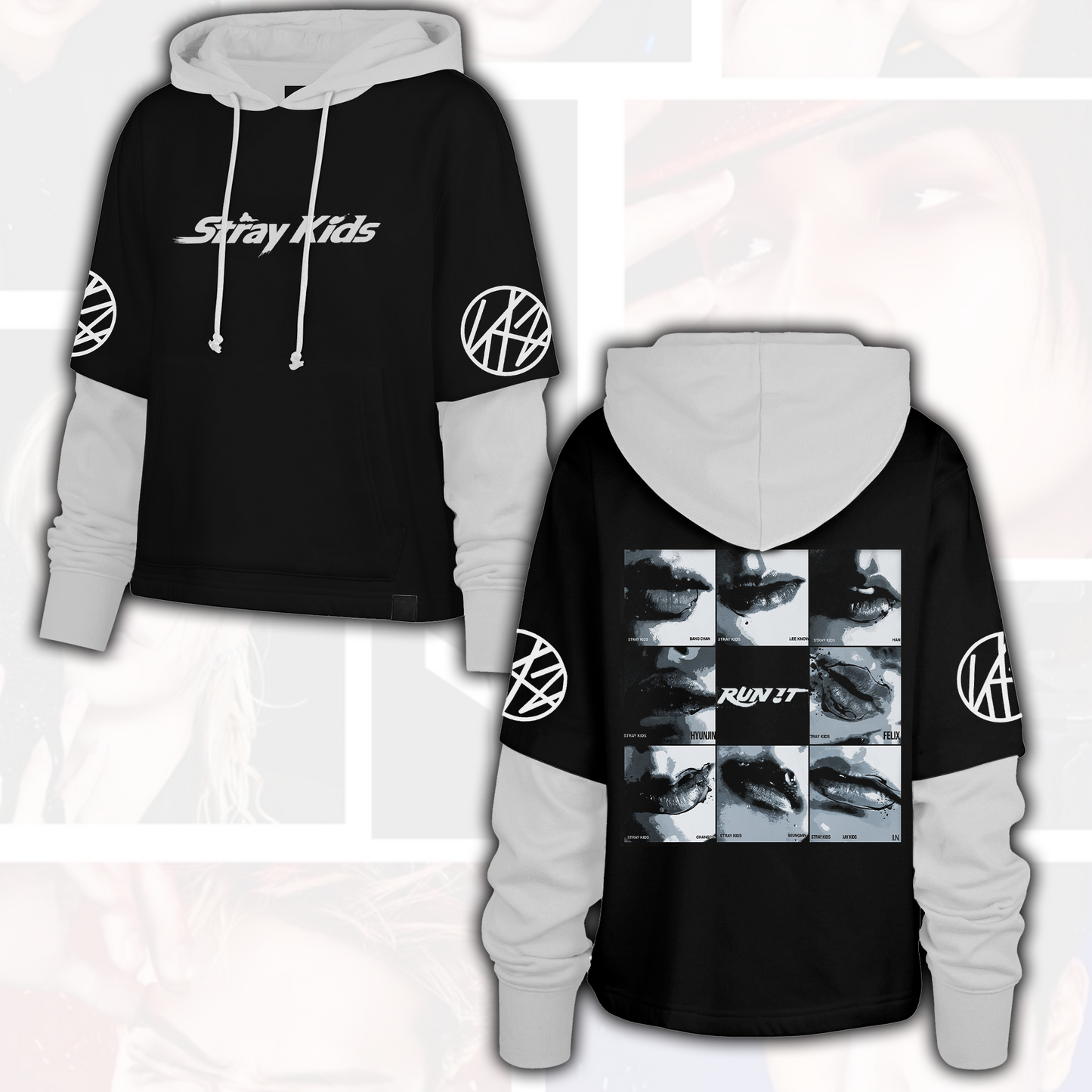 Stray Kids Lips Run It World Tour Shortstop Hoodie This That Album Fan Edition