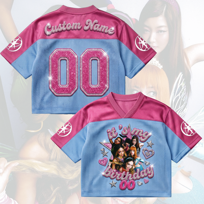 Personalized My Birthday Katseye Mixed Mesh Jersey Gift For Kid Eyekons
