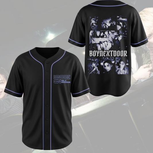 Boynextdoor Knock On Vol. 2 Welttournee Vintage Baseball-Trikot Geschenk für Fans