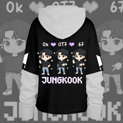 BTS Jungkook OK OT7 67 Meme Shortstop Hoodie Gift For Fans