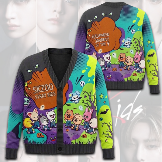 Halloween Stray Kids Skzoo Cardigan Concert Outfit Gift For Stay