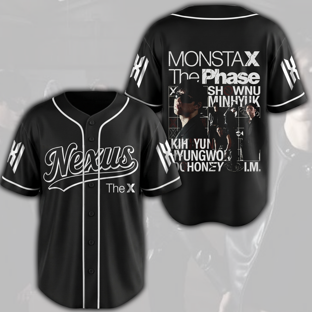 Rebel Edge Monsta X The Phase Nexus Baseballtrikot Geschenk für Fans