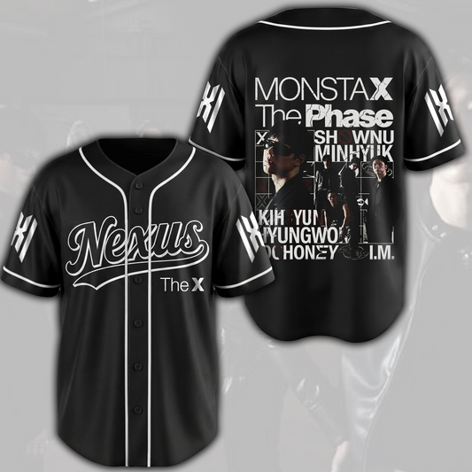 Rebel Edge Monsta X The Phase Nexus Baseballtrikot Geschenk für Fans