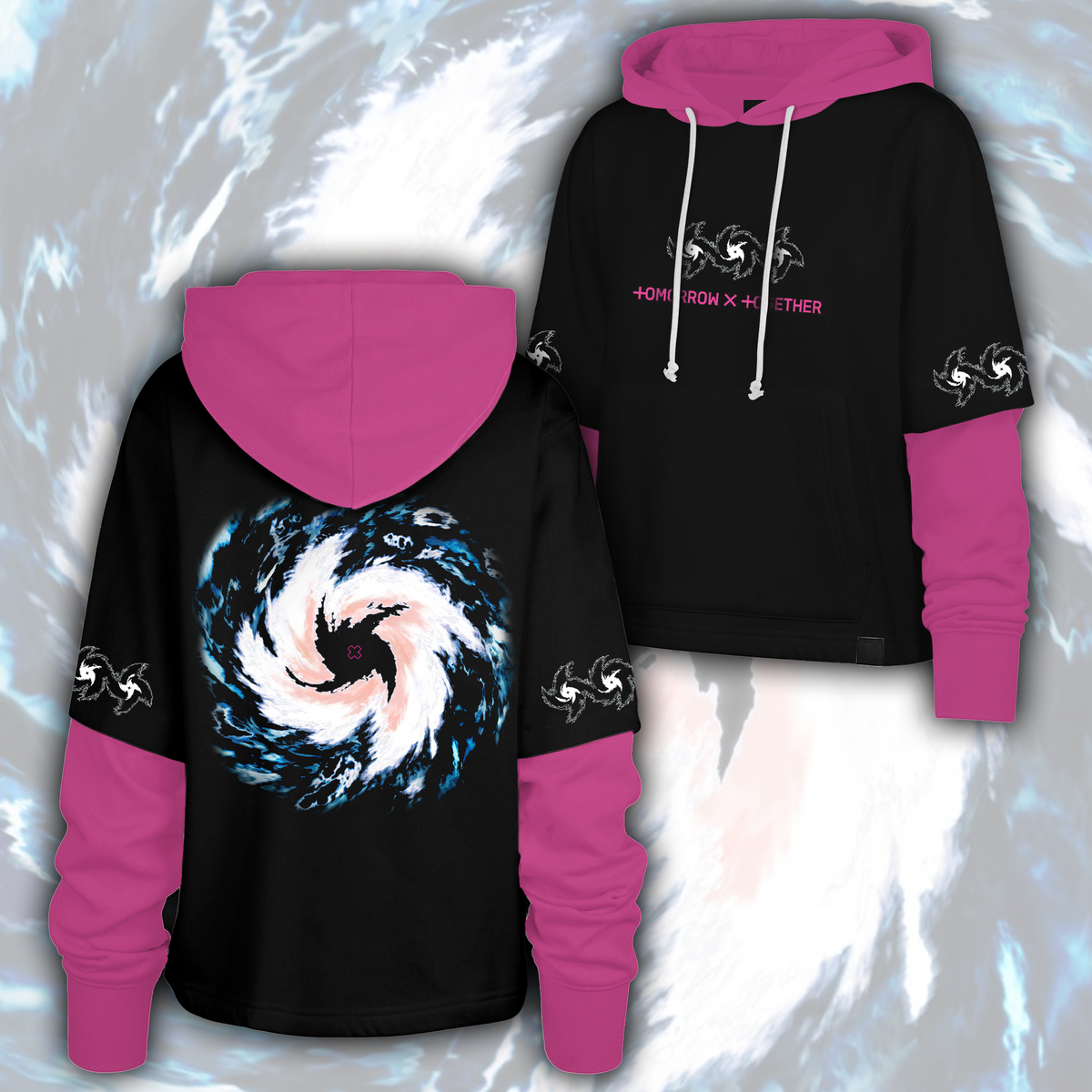 TXT Steal The Wind Tour Grunge Streetwear Shortstop Hoodie Geschenk für Fans
